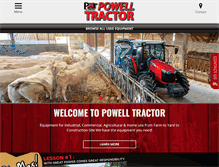 Tablet Screenshot of powelltractor.com